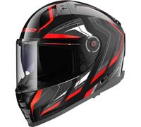LS2, Casque Moto Intégral Vector II ALIZER Gloss Black Red, XXS