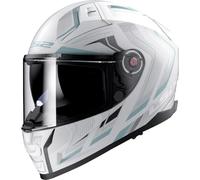 LS2, Casque Moto Intégral Vector II ALIZER Matt White Silver, XS