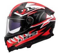 LS2, Casque Moto Intégral Vector II BUNTRI Gloss Black Red, XXL