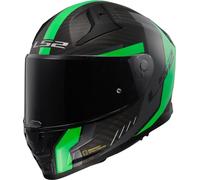 LS2, Casque Moto Intégral Vector II Carbon Grid Matt Fluo Green, 4XL