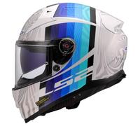 LS2, Casque Moto Intégral Vector II Freedom Matt White Silver, S