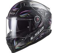 LS2, Casque Moto Intégral Vector II Tropical Gloss Black White, XL