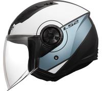 LS2, Casque Moto Jet AIRFLOW II COVER Grey Blue, XXL