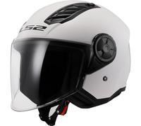 LS2, Casque Moto Jet AIRFLOW UNI Blanc Perle, M
