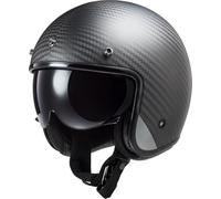 LS2 Helmets Casque Jet OF601 Bob II Carbone Noir XS