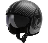 LS2, Casque Moto Jet BOB II Carbon Star Black,
