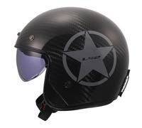 LS2 Helmets - Casque moto jet OF601 Bob II C Star - ECE 22.06 - Noir Taille M