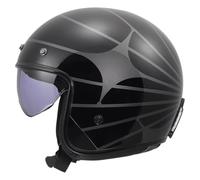 LS2 Helmets Casque Jet OF601 BOB II Cosmic Noir/Gris Taille S Homme