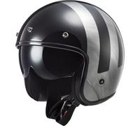 LS2, Casque Moto Jet BOB II Lines Gloss Black Jeans, XL