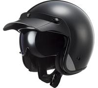 LS2 Helmets Casque jet OF601 BOB II SOLID Noir mat XXL