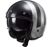 LS2, Casque Moto Jet BOB LINES Noir Jeans, M