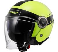 LS2, Casque Moto Jet Classy Classic Black H-V Yellow, M
