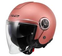 LS2, Casque Moto Jet Classy Solid Gold Pink, XL
