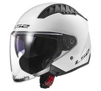 LS2 Casque jet OF600 Copter II – Blanc brillant – Taille XL Homme