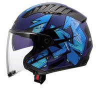 LS2, Casque Moto Jet Copter II Kanji Gloss Blue, XS