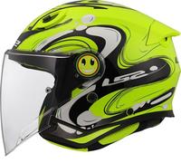 LS2 Helmets Casque jet OF622 Funny II Glup Junior Jaune L Enfants