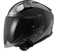 LS2, Casque Moto Jet Infinity II Carbon Gloss Carbon,