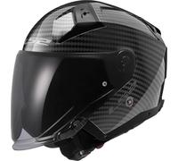 LS2 Helmets Casque moto jet Infinity II Carbon Gloss Carbon Taille L