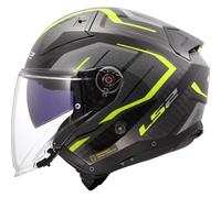 LS2, Casque Moto Jet Infinity II Carbon Urus H-V Yellow, XS