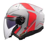 LS2, Casque Moto Jet Infinity II Focus Grey Red, 3XL