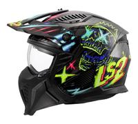 LS2, Casque Moto Jet Modulable Drifter RAYZ Gloss Black Blue, XXL