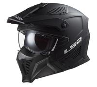 LS2, Casque moto jet modulable DRIFTER Solid Noir Mat, XL