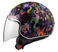 LS2, Casque Moto Jet SPHERE LUX BLOOM Matt Blue Pink, S