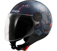 LS2, Casque Moto Jet Sphere LUX II MAXCA Cobalt Orange, M