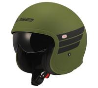 LS2, Casque Moto Jet SPITFIRE II RETRO Military Green, M