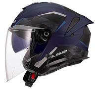 LS2, Casque Moto Jet Verso II AIR Navy Blue, XXL