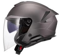 LS2, Casque Moto Jet Verso II Solid Matt Titanium, 3XL