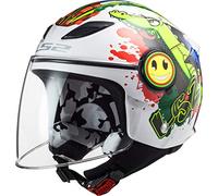 LS2, Casque Moto Kids Funny Croco Gloss White, L
