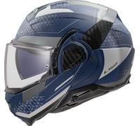 LS2, Casque Moto Modulable ADVANT II Astral Navy Blue Grey, M