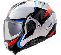 LS2 Casque moto modulable ADVANT II – Triple Blanc Bleu Rouge – Taille M