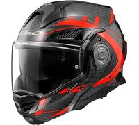 LS2, Casque Moto Modulable ADVANT X Carbon Future Gloss Red,