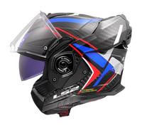 LS2 FF901 Advant X Carbon Future II Casque, blanc-rouge-bleu, taille XL pour homme