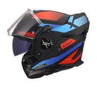LS2, Casque Moto Modulable ADVANT X NOVA Black Red Blue, S