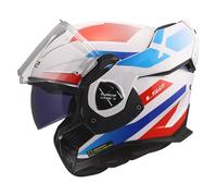 LS2, Casque Moto Modulable ADVANT X NOVA White Blue Red, M