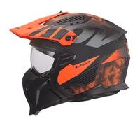LS2, Casque Moto Modulable DRIFTER GAS Grey Orange, M