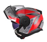LS2, Casque Moto Modulable SCOPE II OXYD Gloss Grey Red, S