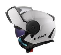 LS2, Casque Moto Modulable Scope II Solid Gloss White, XS