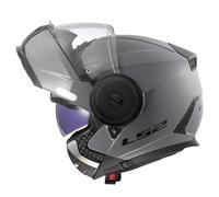 LS2, Casque Moto Modulable Scope II Solid Matt Titanium, XXL