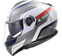 LS2, Casque Moto Modulable Strobe II Monza White Blue Red, XXL