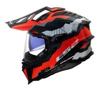 LS2 Casque moto MX701 Explorer C Trick White / Red XXL