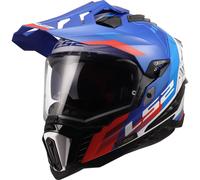 LS2 Casque moto MX701 Explorer Hexa White / Blue / Red XL