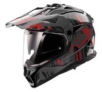 LS2 Casque moto MX702 Pioneer II Crazy Black / Grey / Red M