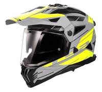 LS2 Casque moto MX702 Pioneer II Namib Matt Grey / H-V Yellow M