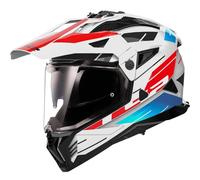 Casque Adventure LS2 MX702 Pioneer II Namib Blanc/Bleu/RougeS Blanc,Bleu,Rouge
