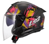LS2 Casque moto OF618 Verso II Wingz Black / Yellow XS