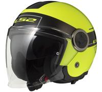 LS2 Casque moto OF620 Classy Classic Black / H-V Yellow S